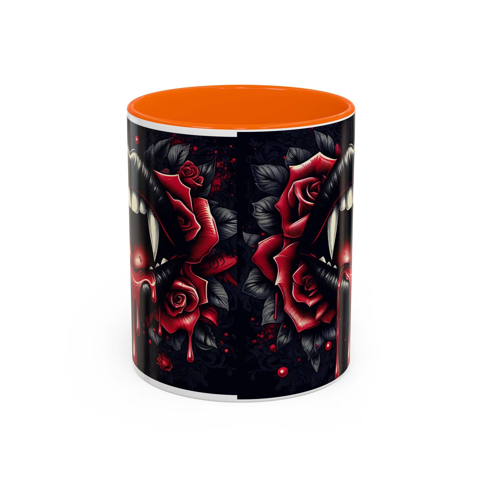 Gothic Vampire Rose Coffee Mug | Perfect for Halloween, Unique Gift, Dark Aesthetic, Gothic Decor, Horror Collectible