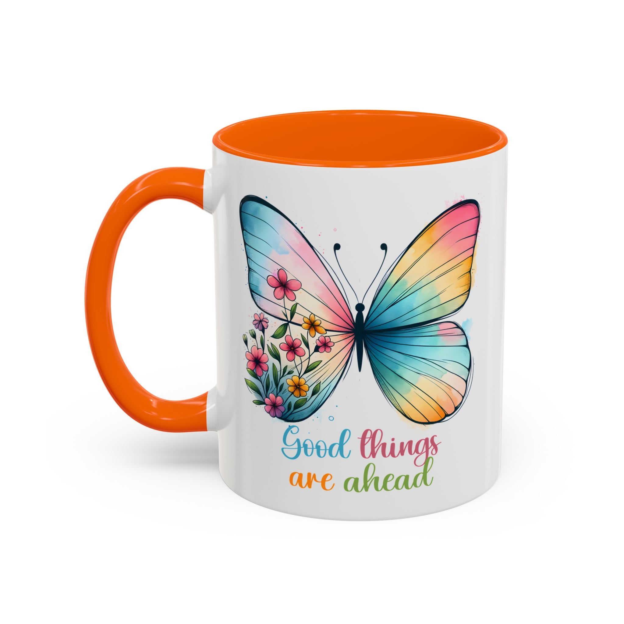 Inspirational Butterfly Coffee Mug positive vibe mental health