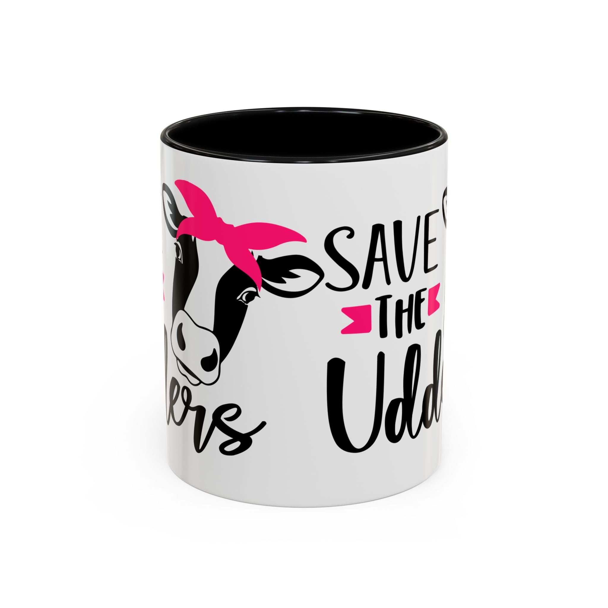 cancer awareness Cute Cow Mug - Save the Utters Coffee Cup, Gift for Animal Lovers,  Mug, Unique Birthday Gift