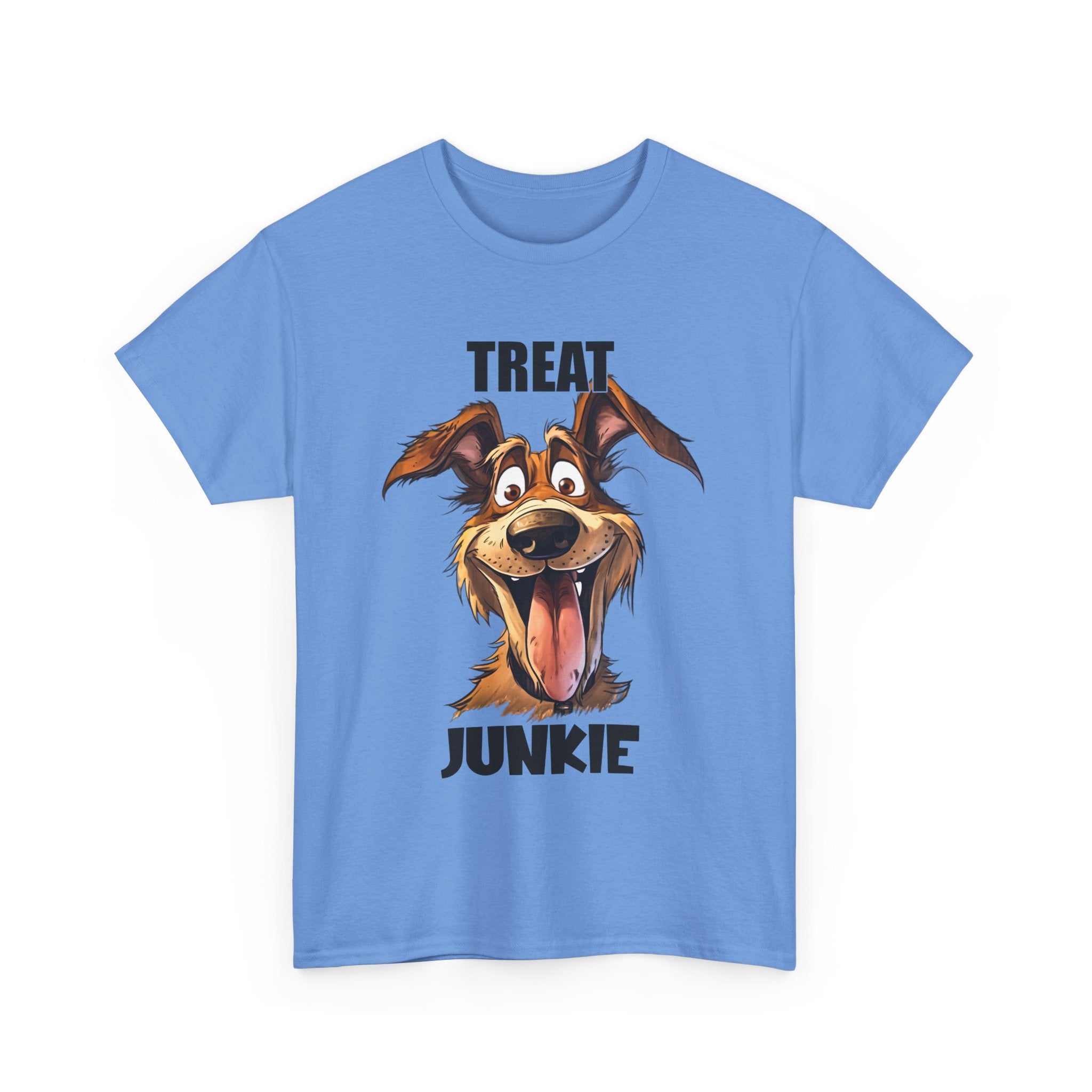 Dog Lovers Treat Junkie Tee, Unisex Dog T-Shirt, Pet Owner Gift, Funny Dog Shirt, Animal Lover Apparel, Dog Enthusiast Gift