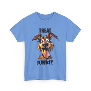 Dog Lovers Treat Junkie Tee, Unisex Dog T-Shirt, Pet Owner Gift, Funny Dog Shirt, Animal Lover Apparel, Dog Enthusiast Gift