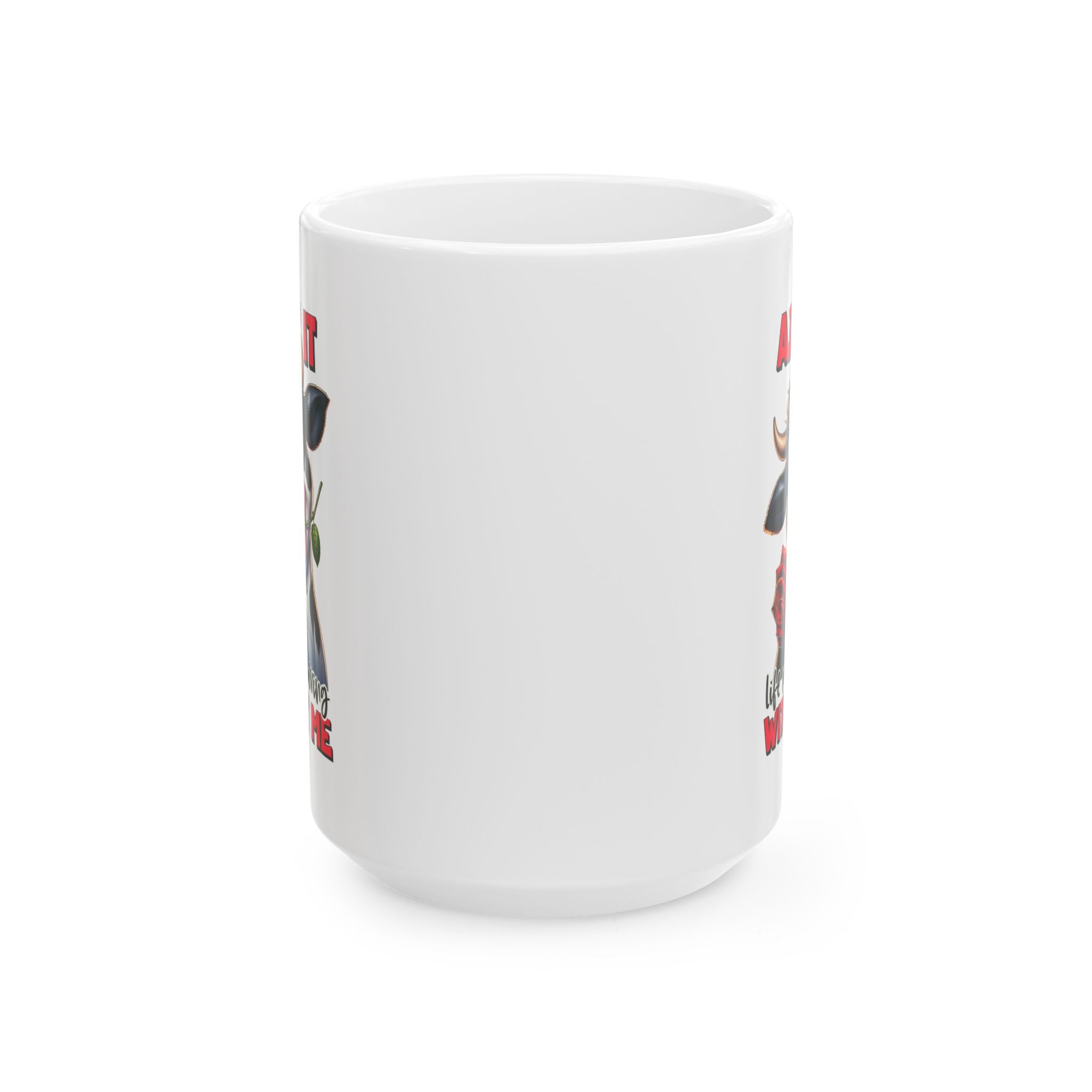 funny attitude cow coffee Mug with Fun Quote - 11oz & 15oz, Cute Gift for Cow Lovers,  Coffee Lovers, Kitchen Essentials
