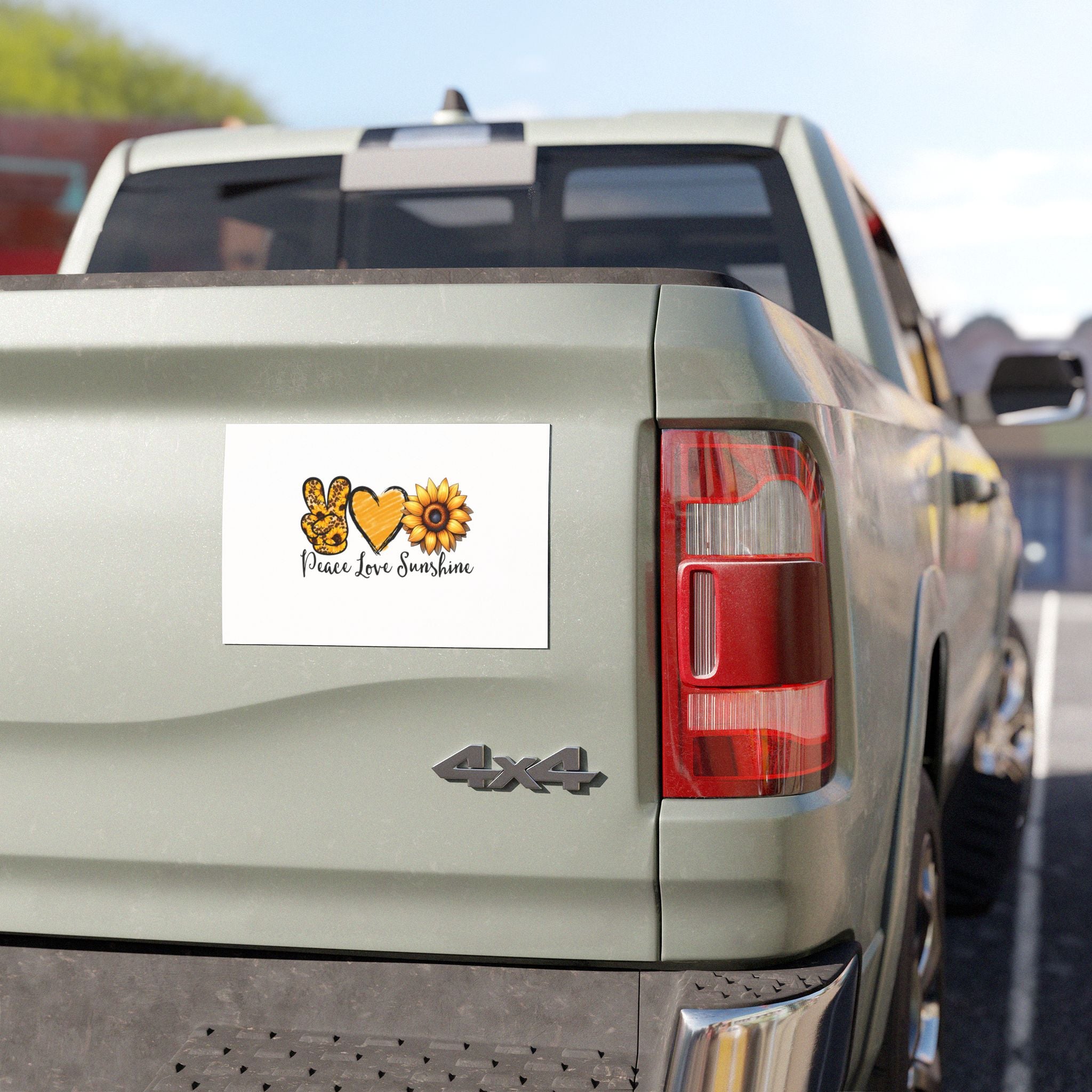 peace love sunshine Car Magnets