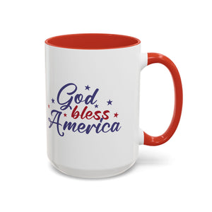 Patriotic Coffee Mug - God Bless America Design