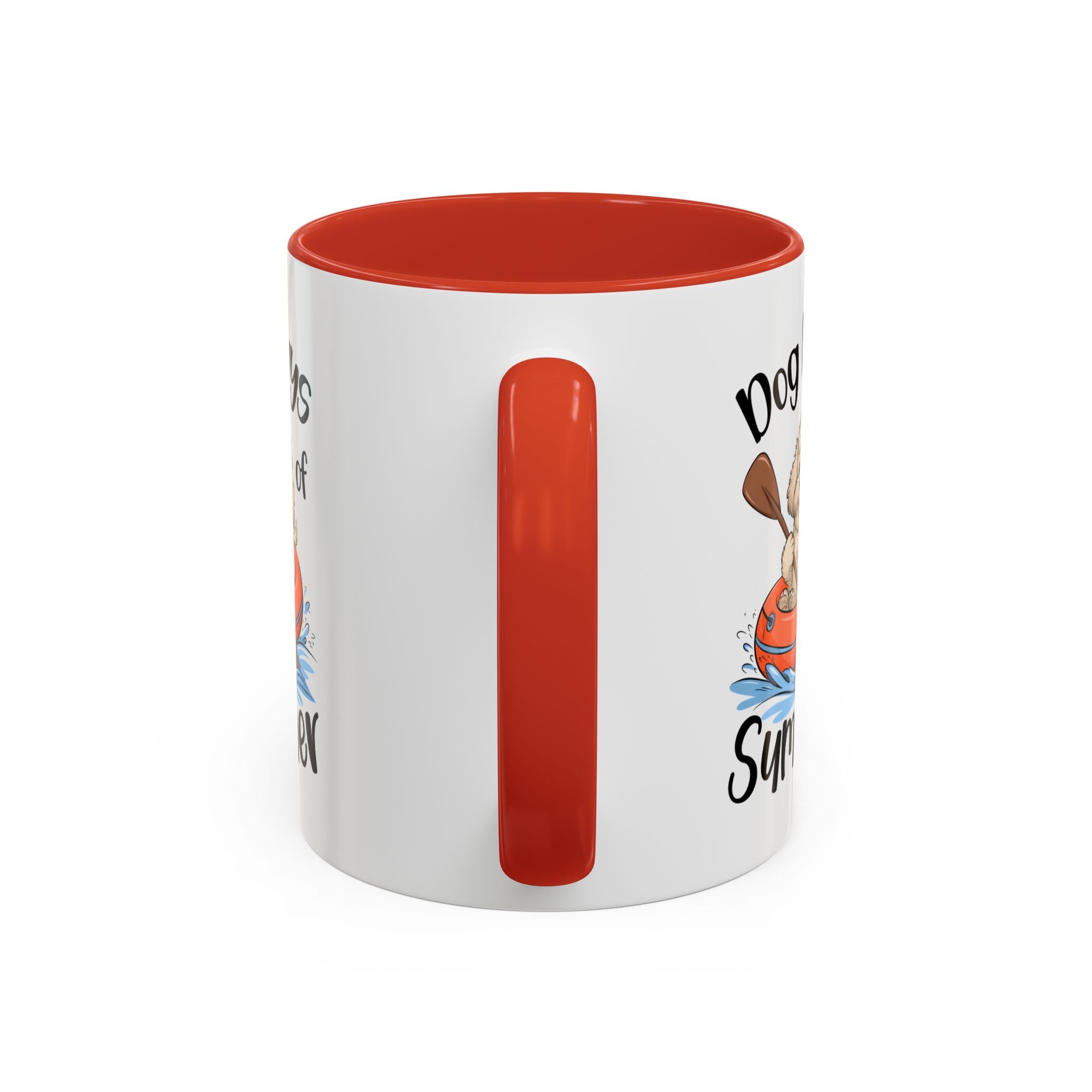 Dog Days of Summer Coffee Mug, Cute Dog Mug, Pet Lover Gift, Summer Vibes, Beach Decor, Fun Pet Cup, Canoeing Dog Design