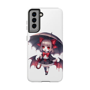 vampire girl horror art Tough Phone Cases