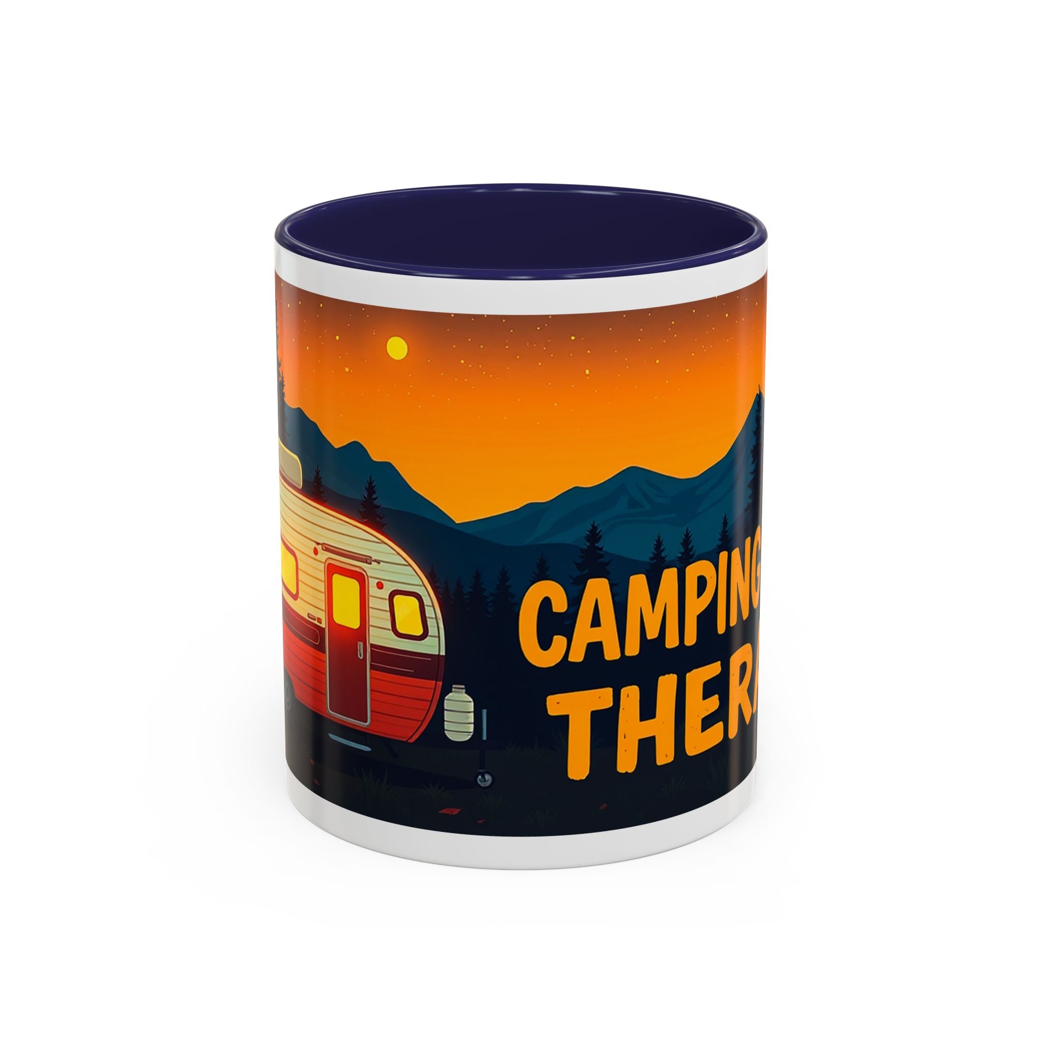 Camping Therapy Mug - Adventure Lover's Coffee Cup, Gift for Campers, Hiking Drinkware, Outdoorsy Coffee Mug, Nature Lover's Cup