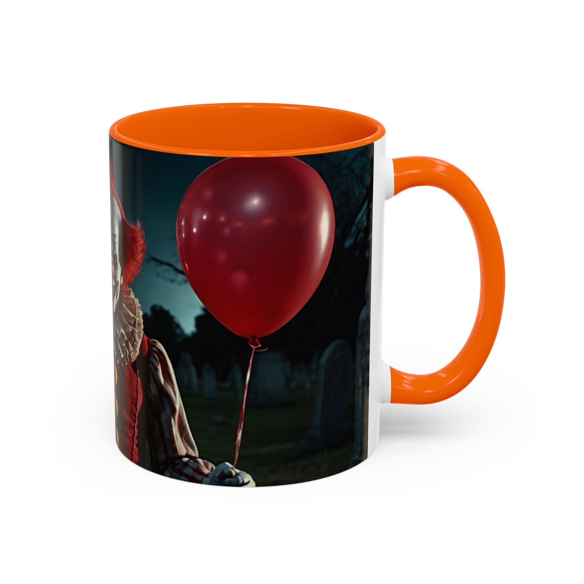 Creepy Clown Coffee Mug - Perfect for Halloween or Horror Fans art