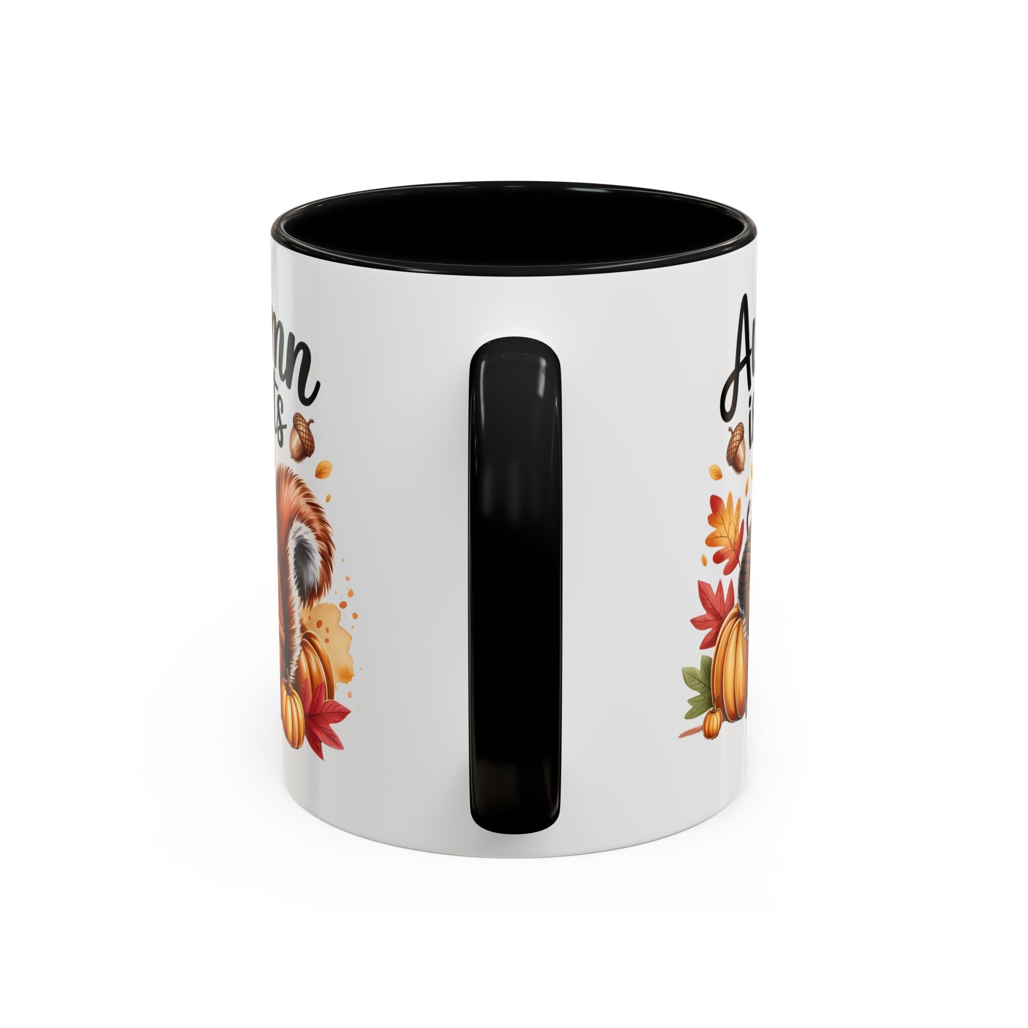 Autumn is nuts  Accent Coffee Mug - Perfect for Fall Celebrations nature and animal lovers