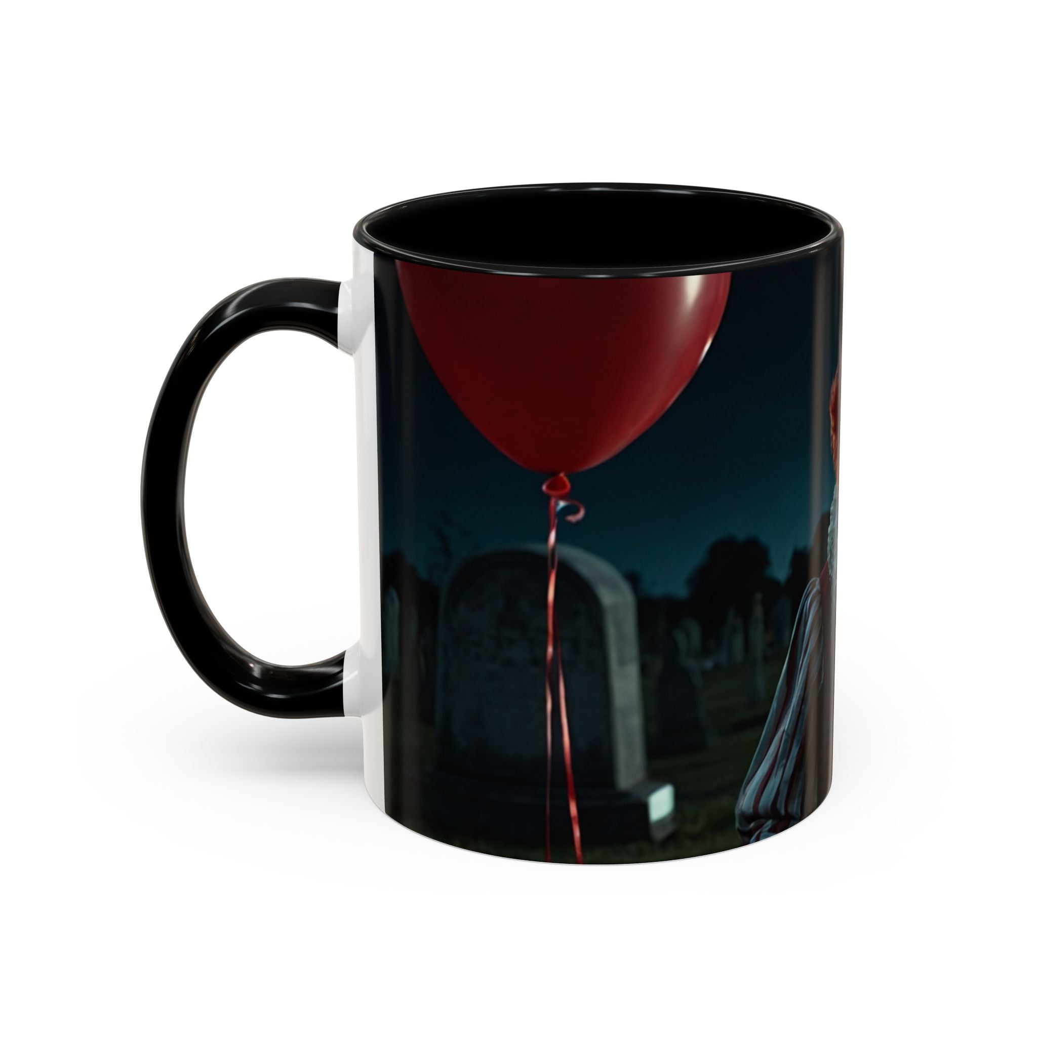 Creepy Clown Coffee Mug - Perfect for Halloween or Horror Fans art