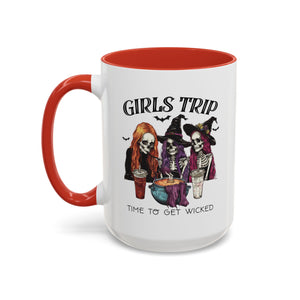 Wicked Girls Trip Coffee Mug, Halloween Gift, Spooky Vibes, Friends Gatherings, Witchy Decor, Fun Drinking Mug