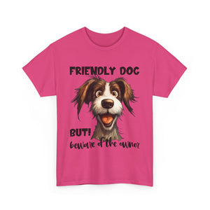 Friendly Dog Unisex Tee - Perfect for Pet Lovers, Gifts for Dog Owners, Casual Wear, Birthday Gifts, Dog-Themed Apparel