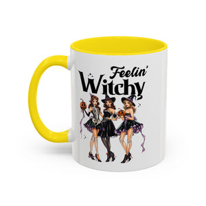 Witchy Accent Coffee Mug - Spooky Halloween Mug, Witchy Decor, Gift for Her, Fall Coffee Cup, Party Mug