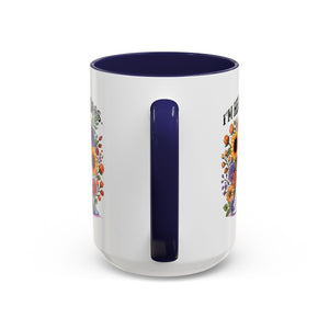 Spooky Floral Coffee Mug - I'm Here for Boos, Halloween Gift, Autumn Decor, Cute Ghost Mug, Cat Lover Drinkware