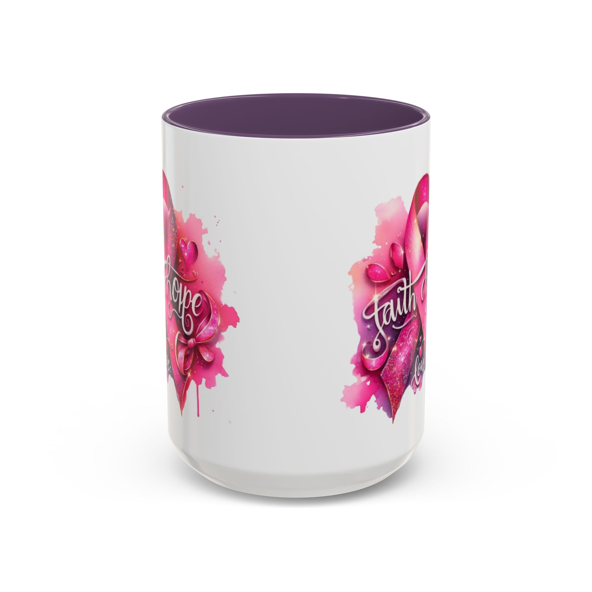 Cancer awareness Inspirational Hope & Faith and Love Coffee Mug