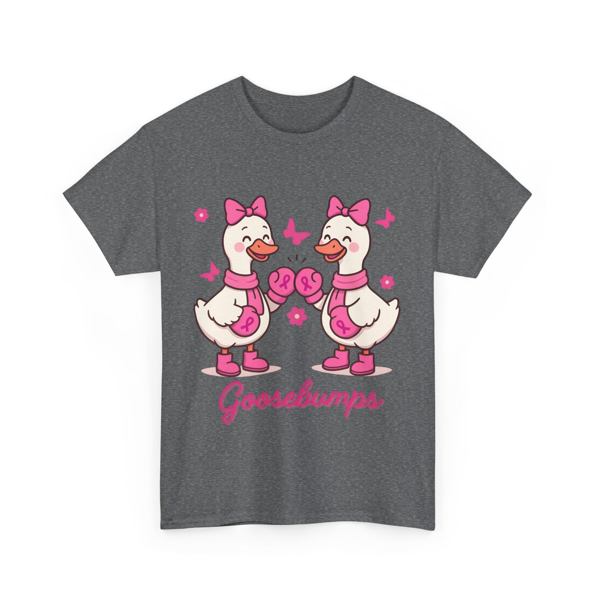 Cancer awareness Goosebumps Unisex Cotton Tee for Animal Lovers, Gift for Friends, Casual Wear,