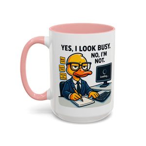 Funny Office Mug, Quirky Coffee Cup, Duck Humor Mug, Gift for Coworkers, Cute Desk Mug