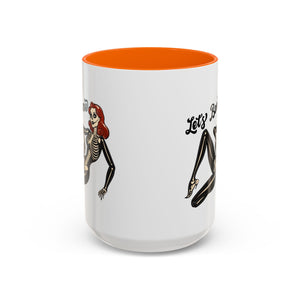 Spooky Skeleton Mug - Let's Bone, Halloween Gift, Gothic Coffee Cup, Unique Home Decor, Fun Drinkware