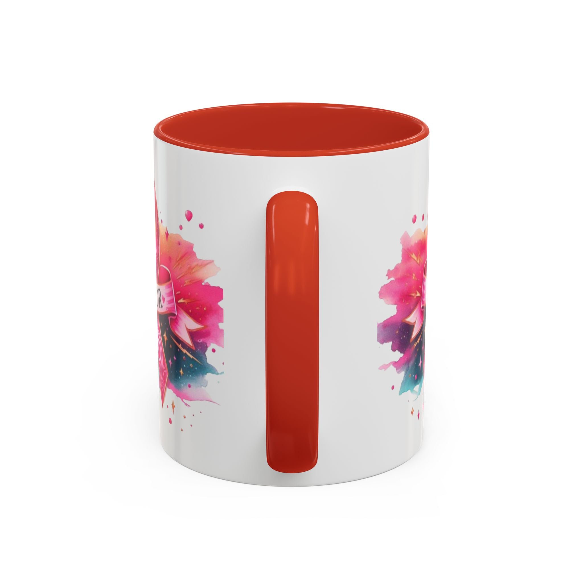 Pink Ribbon Warrior Coffee Mug, Support Breast Cancer Awareness Gift, Inspirational Mug, Cancer Survivor Merchandise, 11oz 15oz Mug