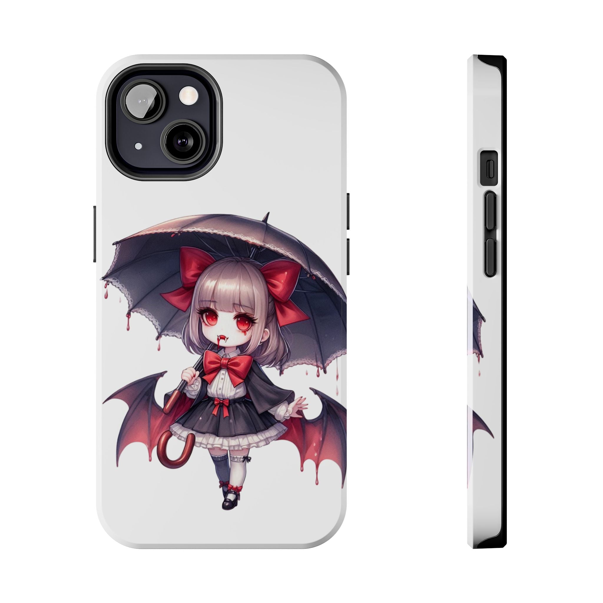 vampire girl horror art Tough Phone Cases