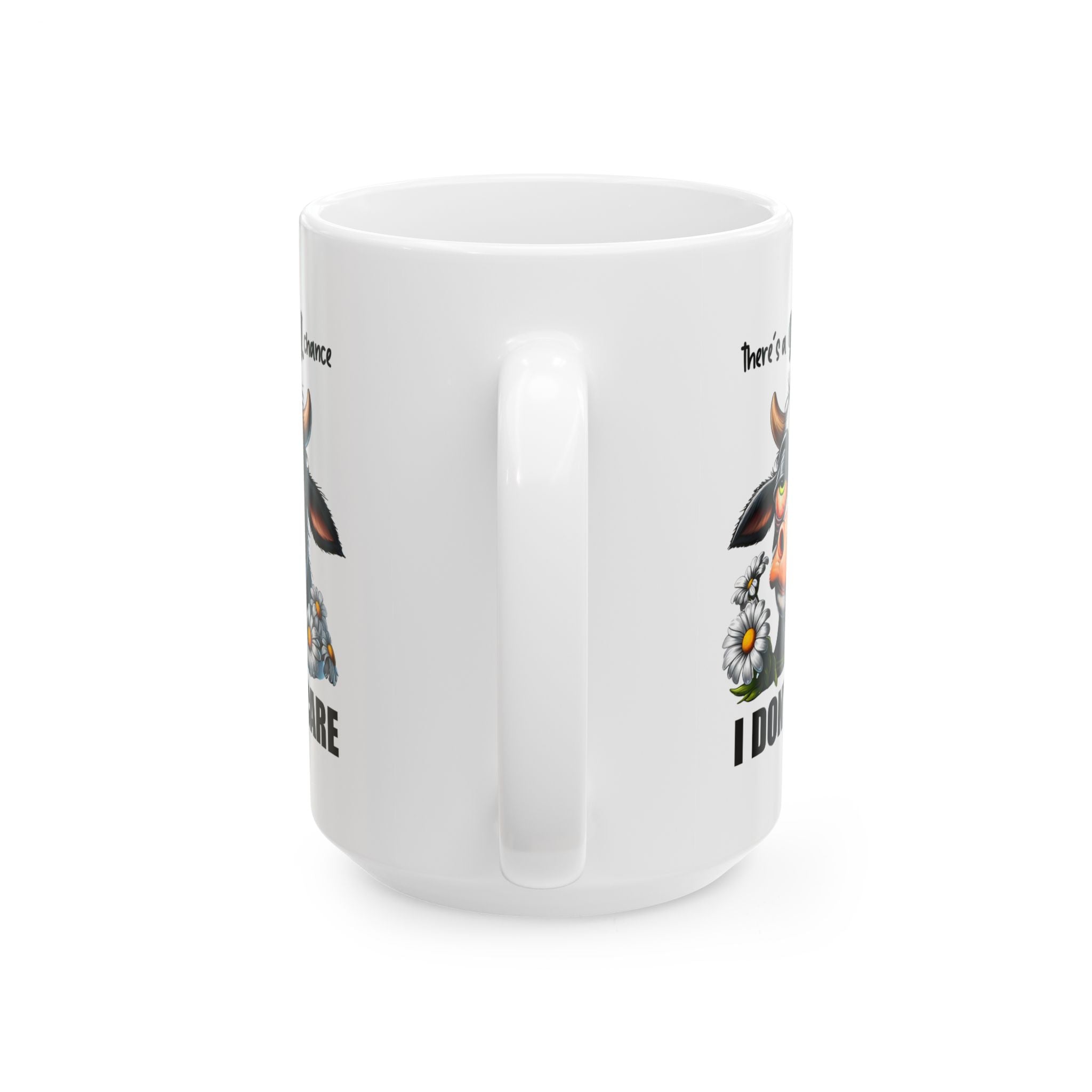 I don't care attitude  Cow coffee Mug  Cute Coffee Cup, Animal Lover Gift, Farmhouse Decor, Birthday Present, Cow-Themed Kitchenware