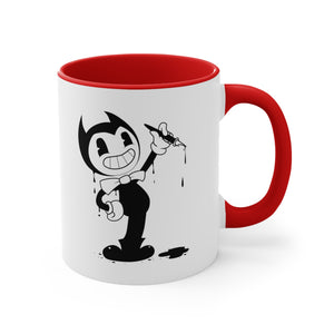 cartoon ink pen Accent Coffee Mug, 11oz