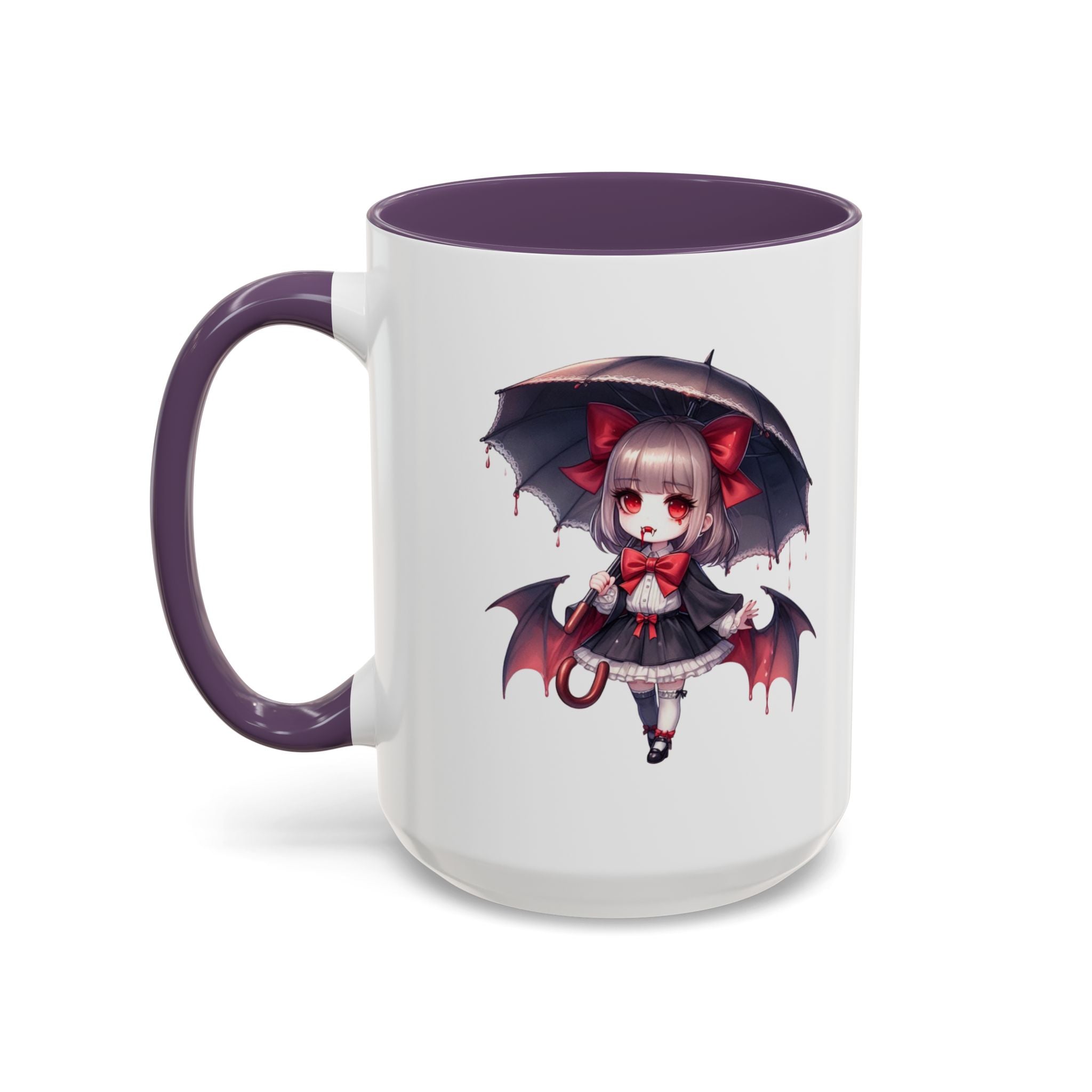 Gothic vampire girl  horror art Accent Coffee Mug (11, 15oz)
