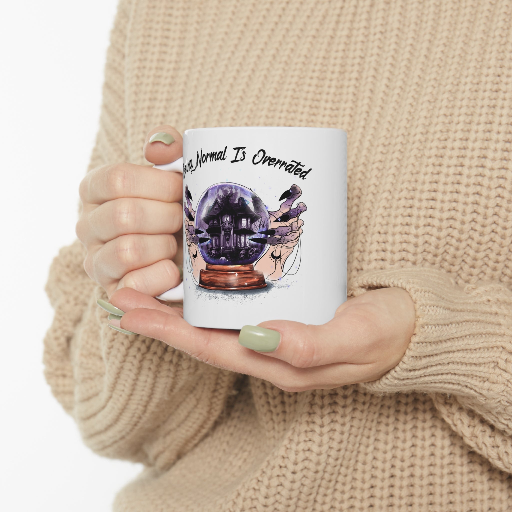 Halloween coffee mug normal is overrated Ceramic Mug 11oz gift for her mom grandma great stocking stuffer
