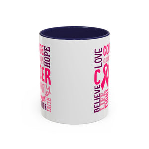 Inspirational Cancer Awareness Coffee Mug, Support Gift, Hope for Survivors, Breast Cancer Month, Motivational Mug, Encouragement Mug