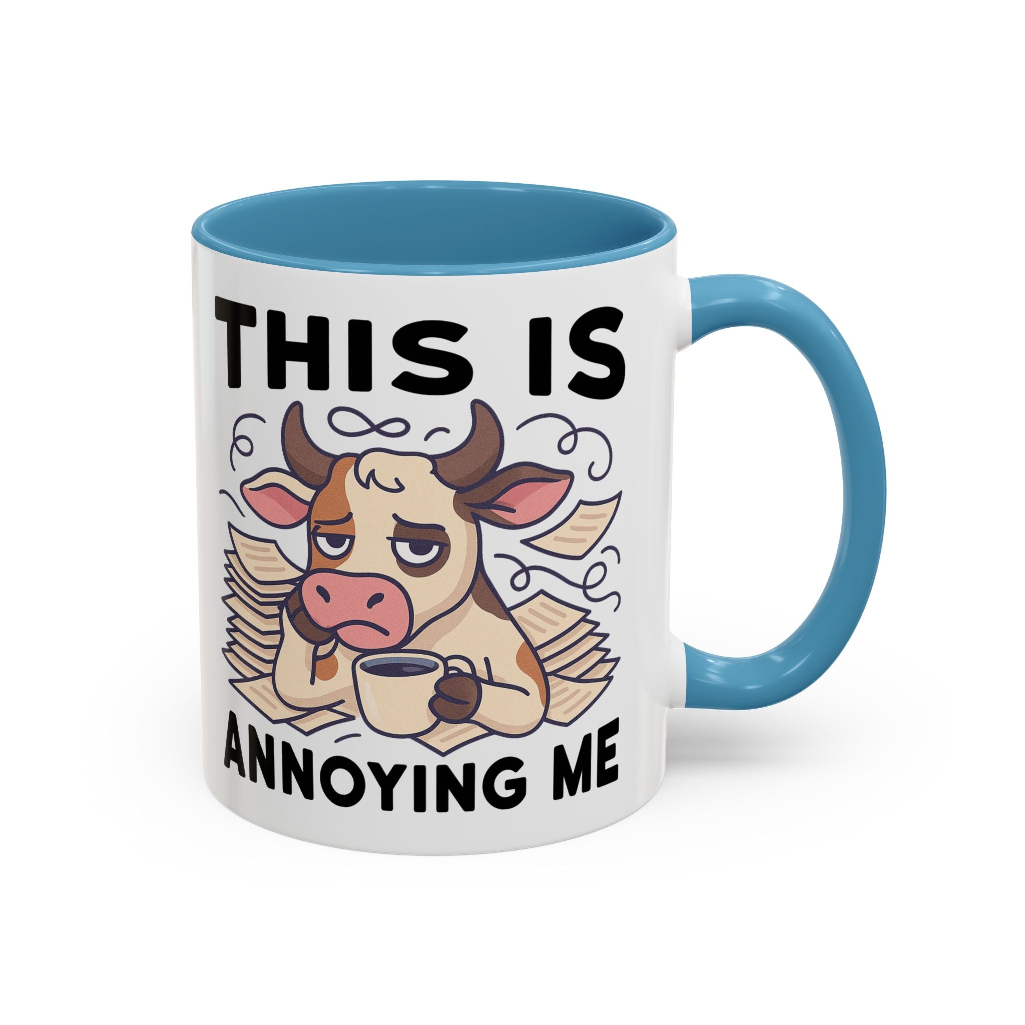 Coffee Mug — "This Is Annoying Me" Cow Funny Accent Mug (11/15 oz)