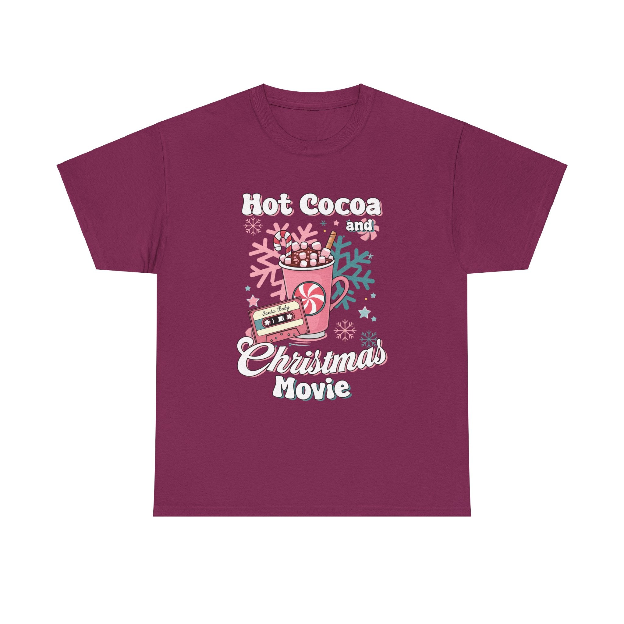 hot cocoa and christmas movie Unisex Heavy Cotton Tee