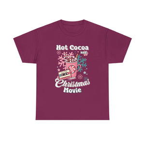 hot cocoa and christmas movie Unisex Heavy Cotton Tee