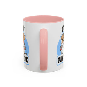 Cute Stay Pawsitive Coffee Mug - Perfect Gift for Dog Lovers mental health
