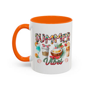 Summer Vibes Accent Coffee Mug - 11oz & 15oz - Perfect for Sunny Days & Celebrations