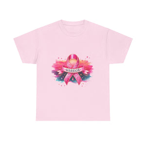 Breast Cancer Awareness Tee, Warrior T-shirt for Women, Inspirational Gift, Supportive Apparel, Pink Ribbon Shirt, Unisex Cotton Top