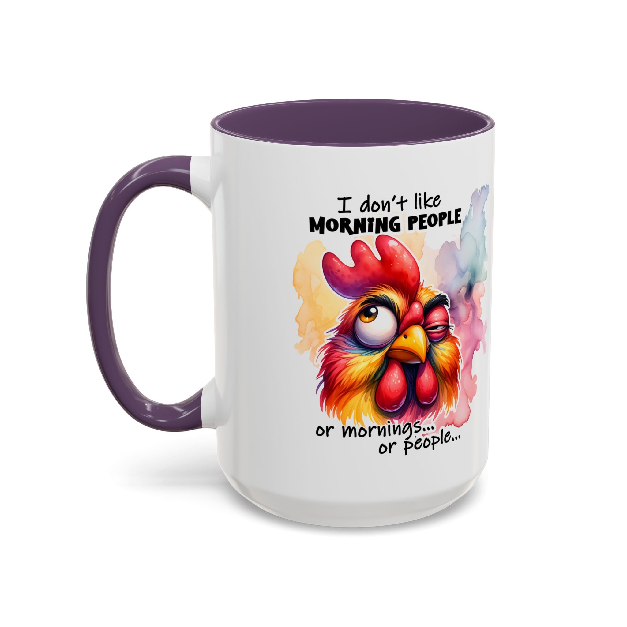 Funny Morning Coffee Mug, Rooster Mug, Gift for Coffee Lovers, Morning People, Humor Mug for Friends