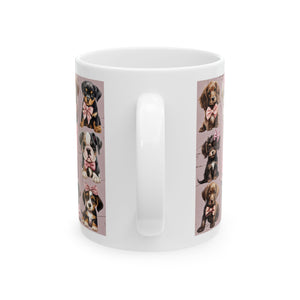 Puppy Love coffee Mug – Adorable Dog-Themed Coffee Cup, Gift for Dog Lovers, Pet Parent Mug, Cute Animal Décor, Birthday Present