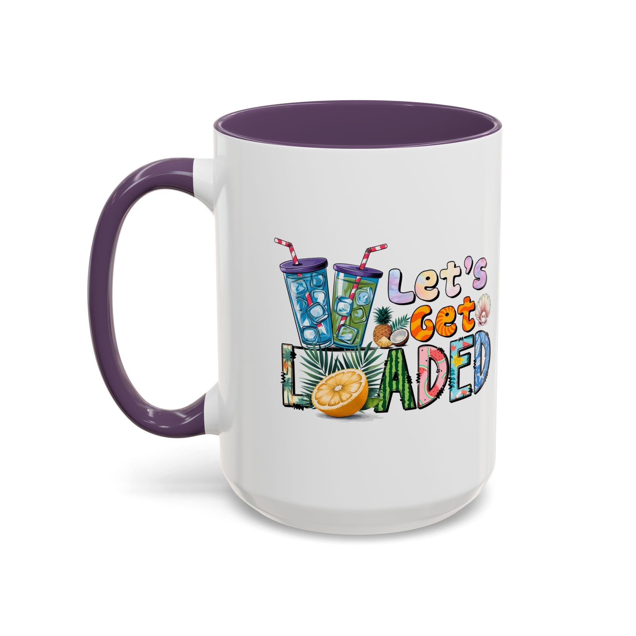 Colorful 'Let's Get Loaded' Coffee Mug - Fun Drinkware for Parties & Gatherings