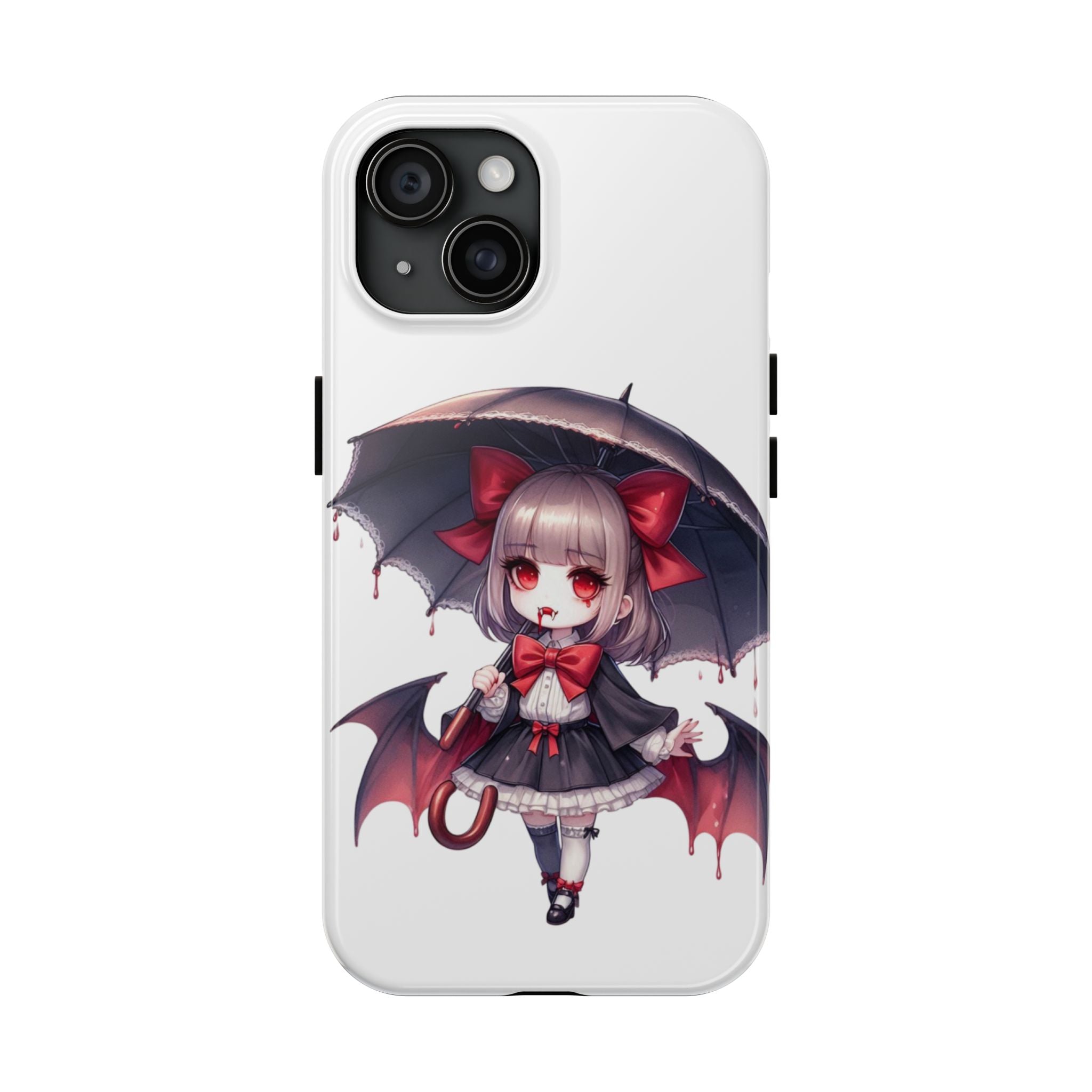 vampire girl horror art Tough Phone Cases