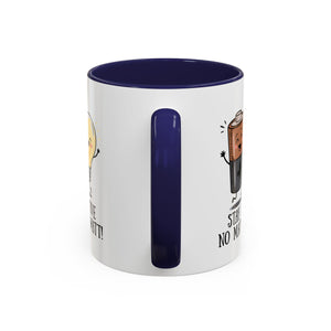 Stay Positive Accent Coffee Mug - 11oz & 15oz - Cute Light Bulb & Battery Design