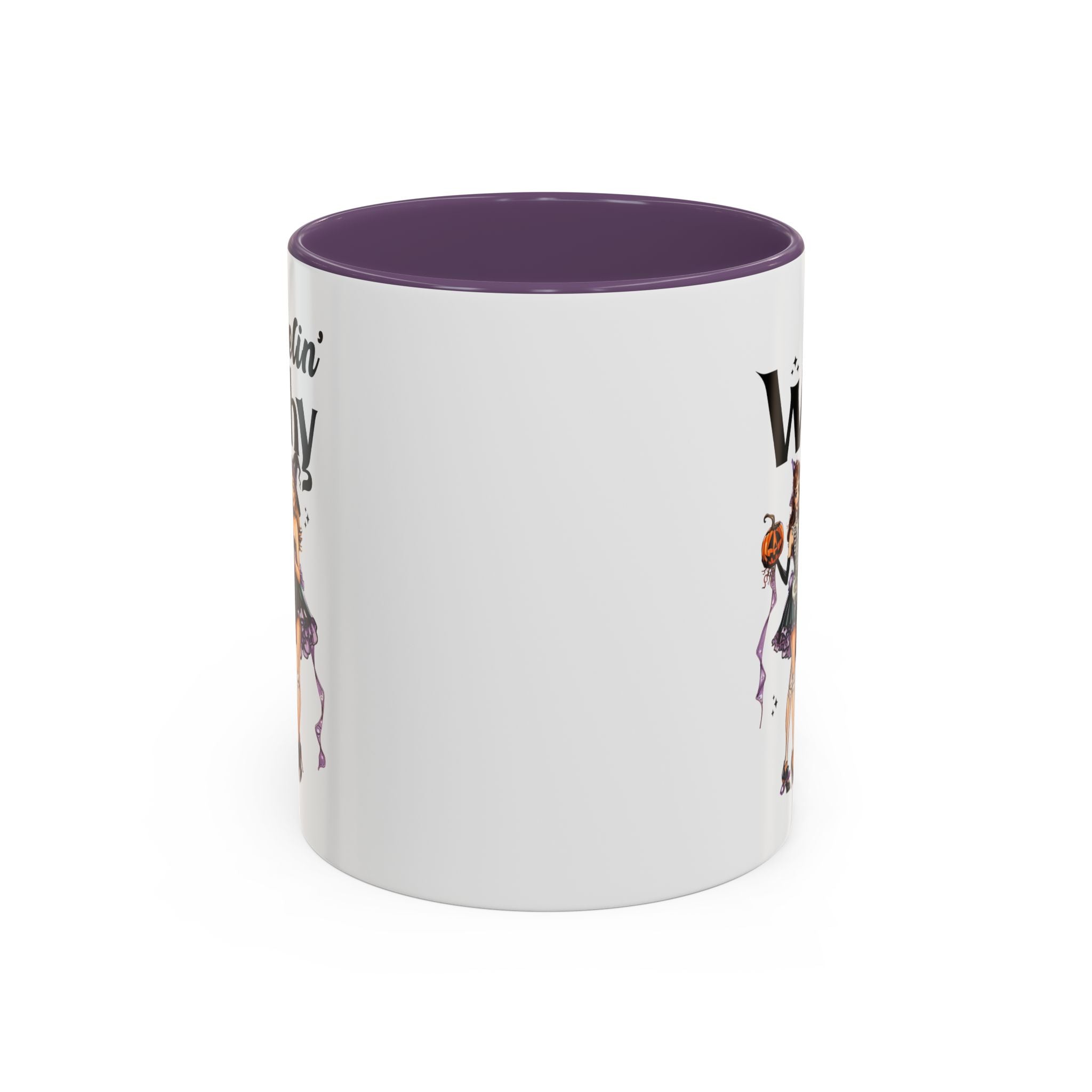 Witchy Accent Coffee Mug - Spooky Halloween Mug, Witchy Decor, Gift for Her, Fall Coffee Cup, Party Mug