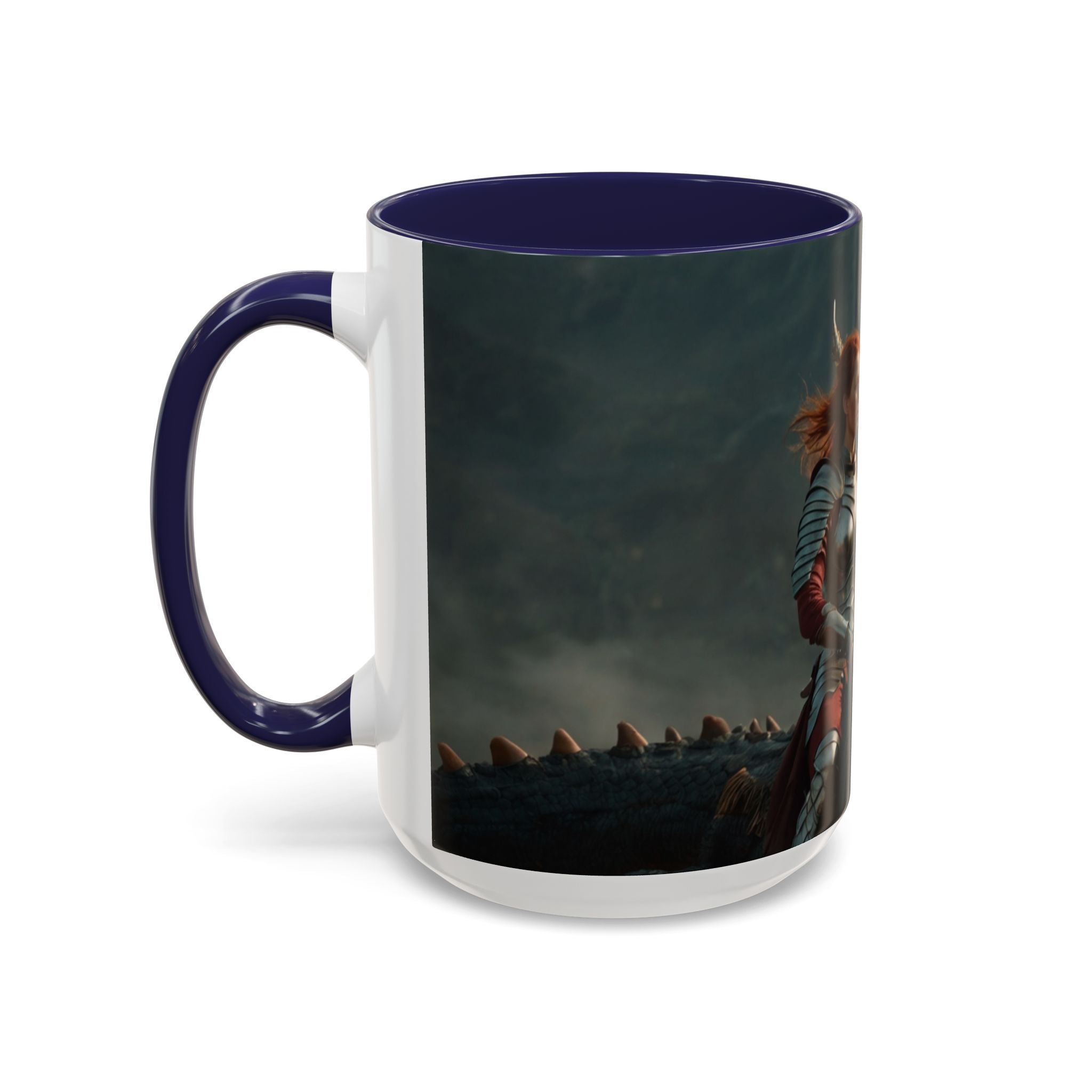 gothic woman warrior Fantasy Dragon Rider Coffee Mug