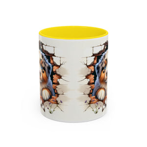 Cute Puppy Accent Coffee Mug - Perfect Gift for Dog Lovers, Unique Pet Lover Mug, Mother’s Day, Birthday, Home Decor