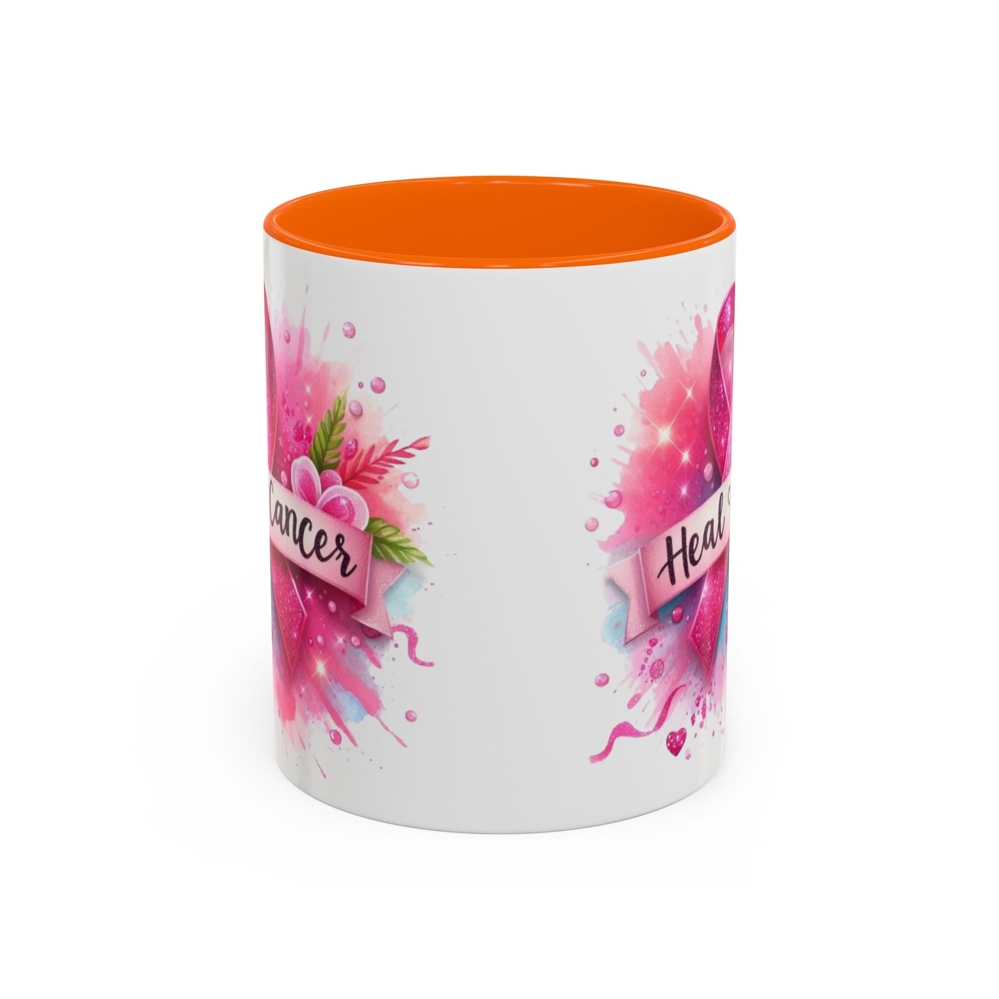 Pink Ribbon Healing Coffee Mug | Support Cancer Awareness | Inspirational Gift | Breast Cancer Support | 11oz & 15oz Options
