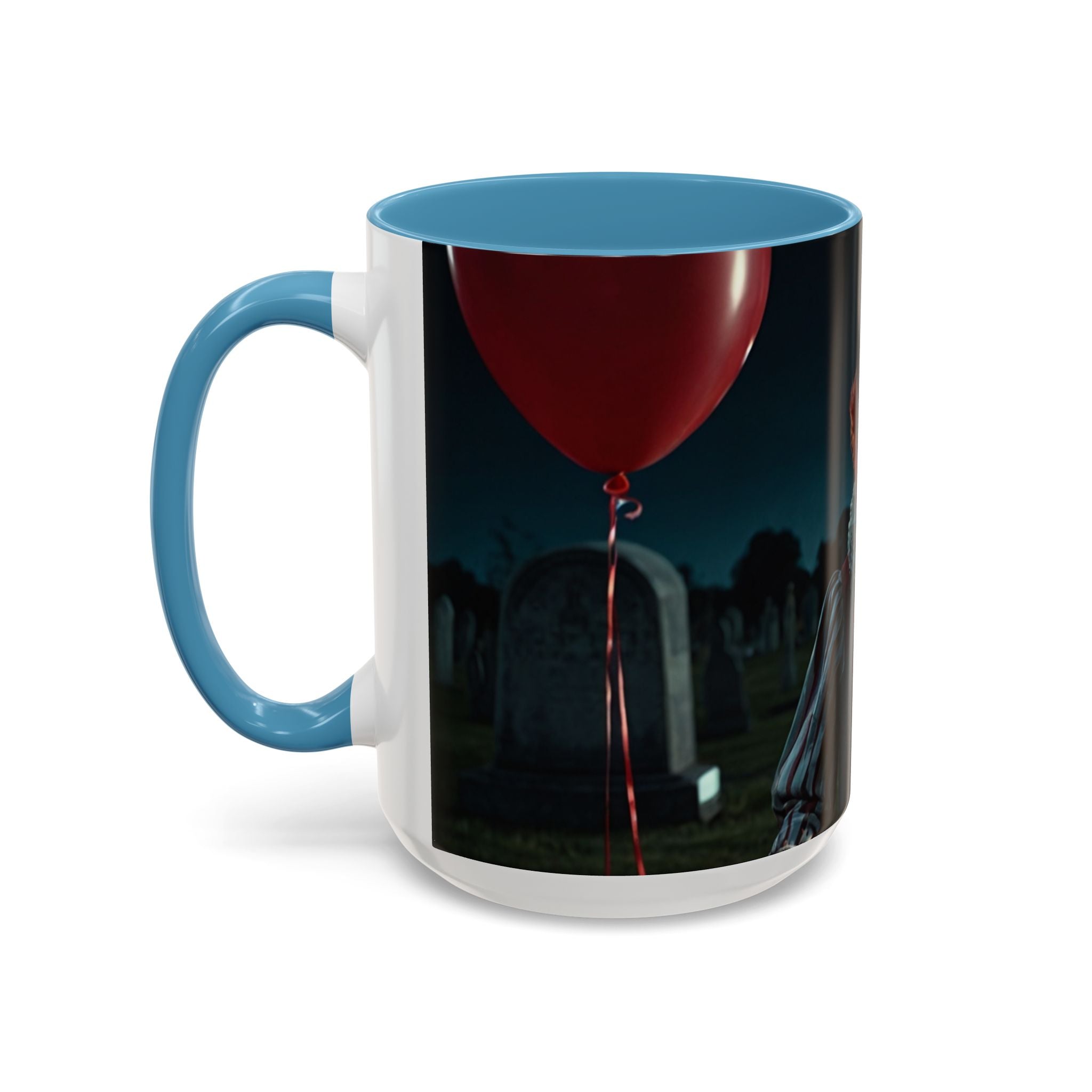 Creepy Clown Coffee Mug - Perfect for Halloween or Horror Fans art