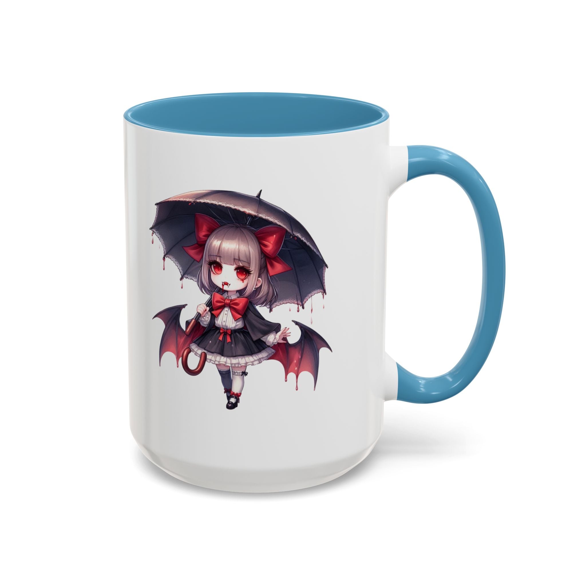 Gothic vampire girl  horror art Accent Coffee Mug (11, 15oz)