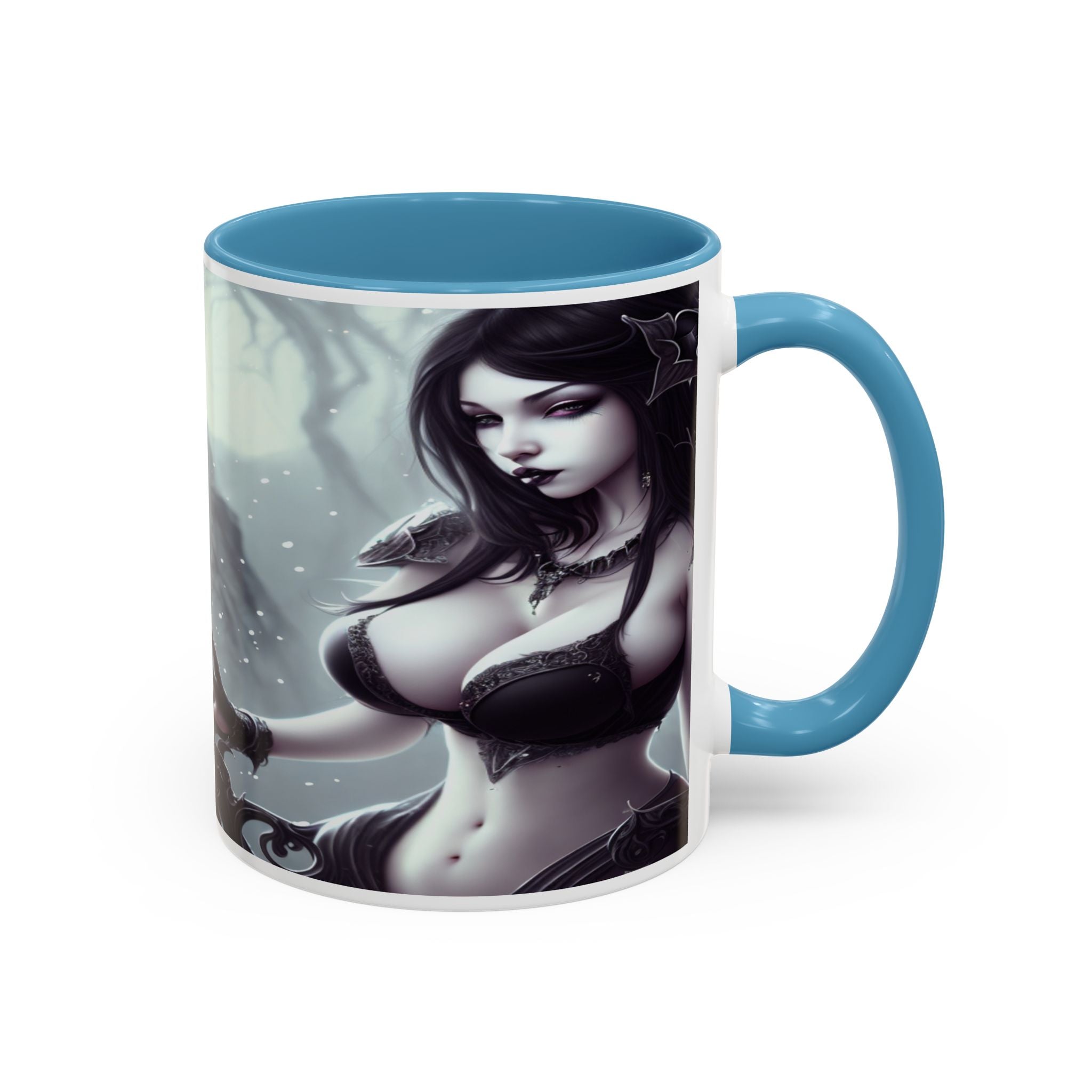 sexy busty woman Gothic Fantasy Coffee Mug – 11oz & 15oz Sculpted Design horror art