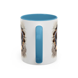 Pug In A Wall Coffee Mug - Cozy Ceramic Cup for Dog Lovers - Cute Pet Gift for Birthdays, Anniversaries, and Holidays