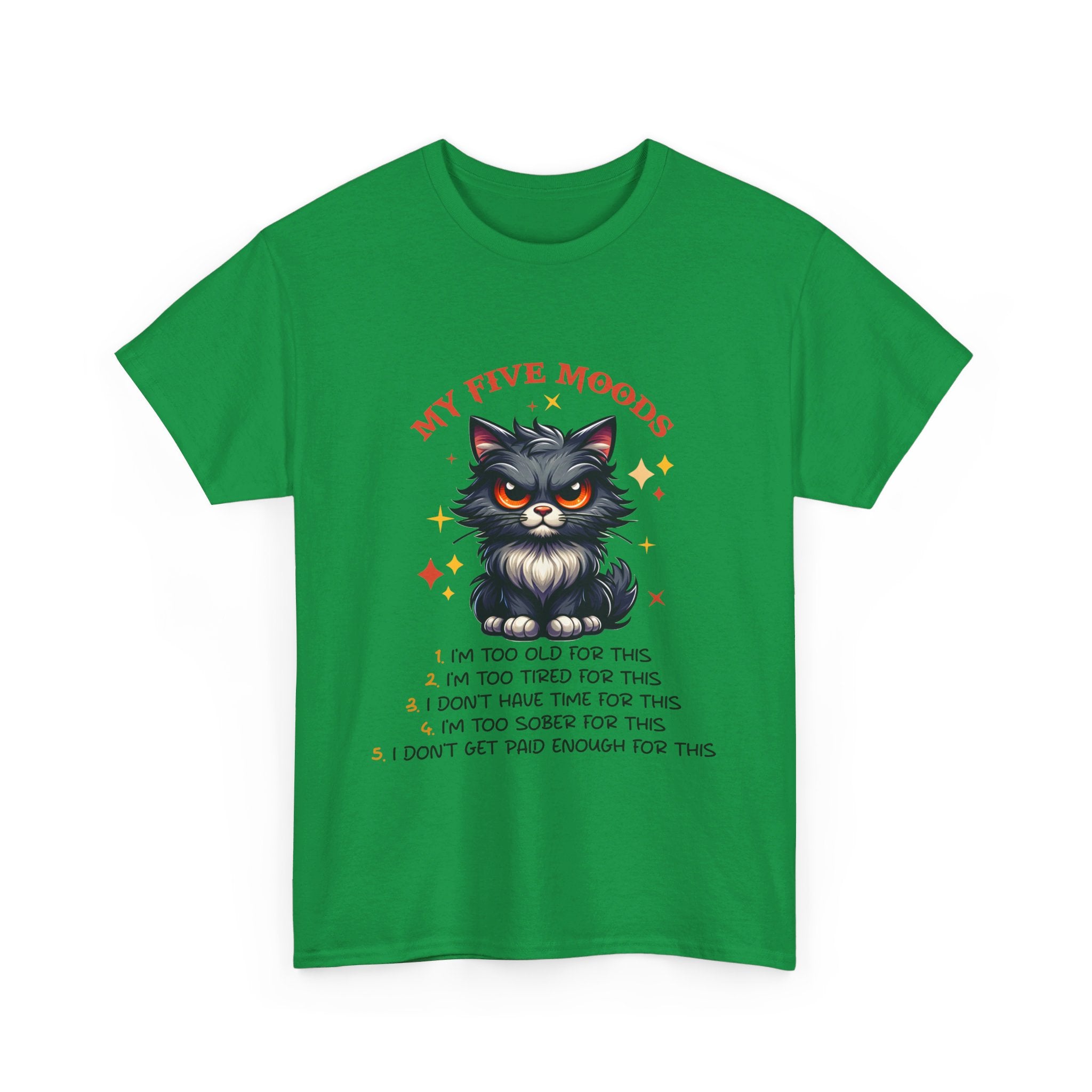 Grumpy cat five moods Unisex Heavy Cotton Tee by the x m world