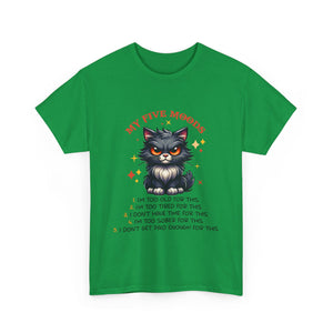 Grumpy cat five moods Unisex Heavy Cotton Tee by the x m world